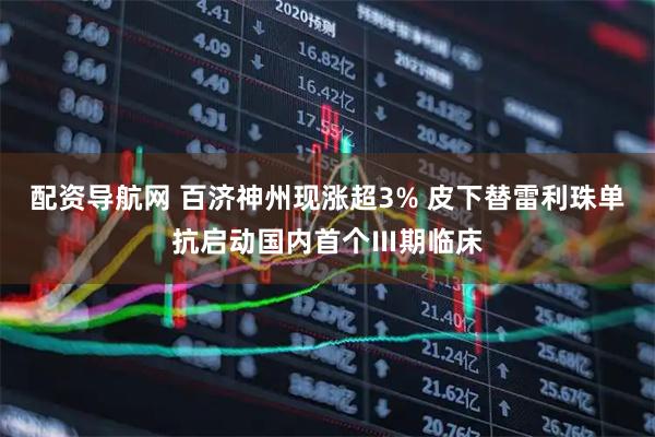 配资导航网 百济神州现涨超3% 皮下替雷利珠单抗启动国内首个Ⅲ期临床